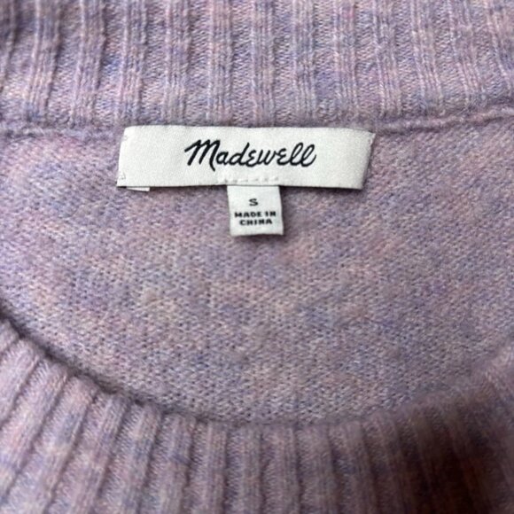 Madewell Payton Pullover Sweater in Heather Lilac Size Small Soft #216 - Picture 5 of 9